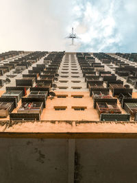 Low angle view of buildings against sky