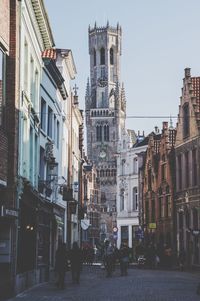 Low angle view of buildings in city