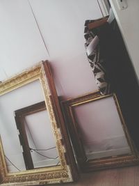 Low angle view of spiral staircase