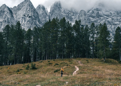 Female hiker on