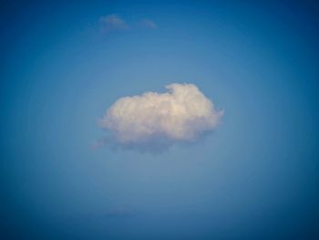 Scenic view of clouds in blue sky