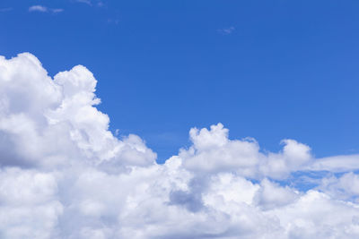 Low angle view of clouds in sky