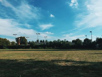 Scenic view of trees against sky