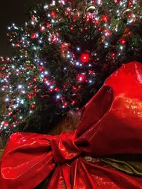 Close-up of christmas lights