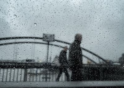 Raindrops on glass window