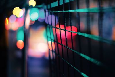 Defocused lights at night