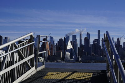 Modern cityscape against sky