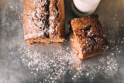 Close-up of bread on table