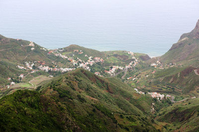 High angle view of landscape