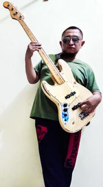 Young man playing guitar
