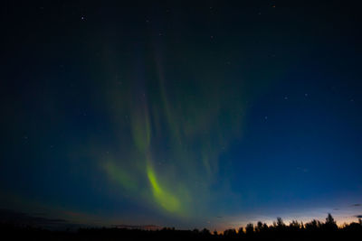 Low angle view of sky at night