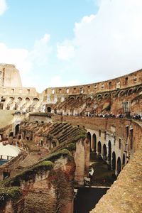 View of old ruins against sky