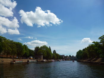 Scenic view of river against sky