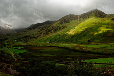 Scenic view of landscape against sky