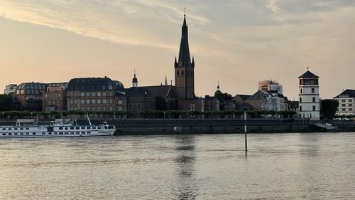 View of buildings at waterfront