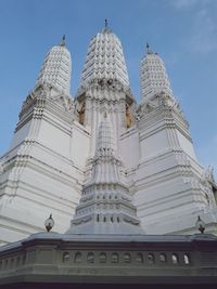 Low angle view of traditional building against sky