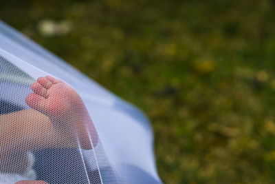 Low section of baby kicking net