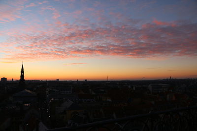 Cityscape at sunset