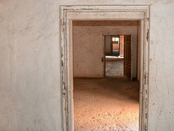 Entrance of abandoned building