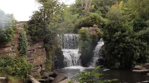 River flowing through rocks