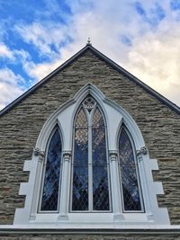 Low angle view of church against sky