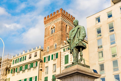 Low angle view of historic building against sky