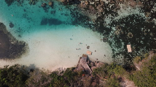 Aerial view of coastline