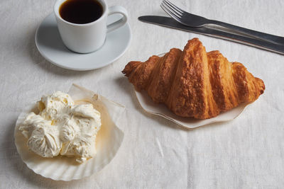 Close-up of dessert on table