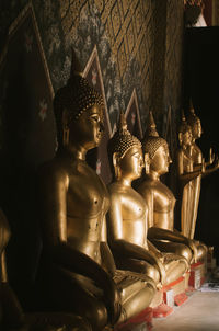 Buddha statues in temple 