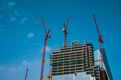 Low angle view of construction site