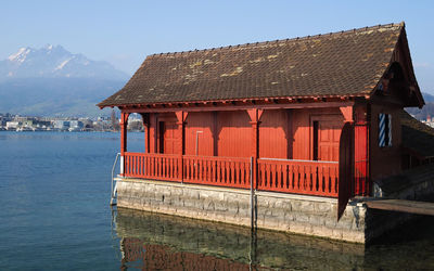 View of traditional building against sky