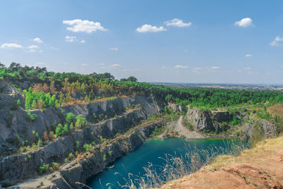 Scenic view of landscape against sky
