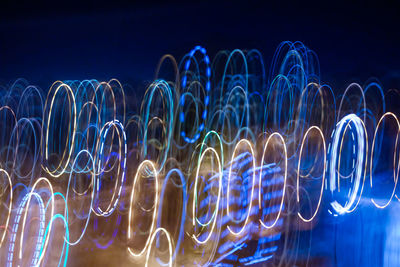 Light painting at night