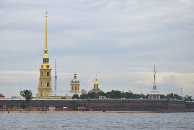 View of building against cloudy sky