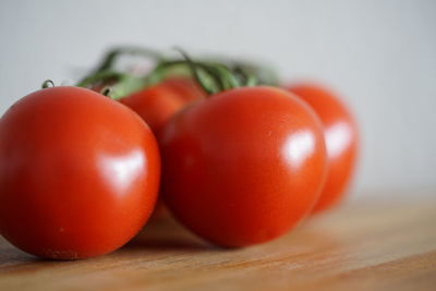Close-up of tomatoes on table