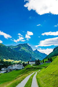 Scenic view of landscape against sky