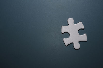 High angle view of sign on black background