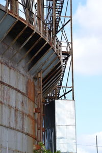 Low angle view of bridge against sky