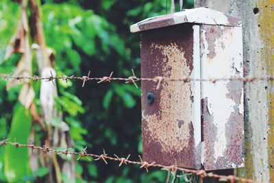 Close-up of rusty metal