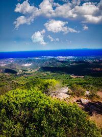 Scenic view of landscape against sky