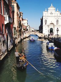 Boats in canal