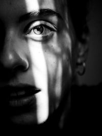 Close-up portrait of woman