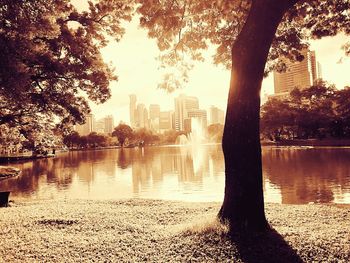 View of city at waterfront