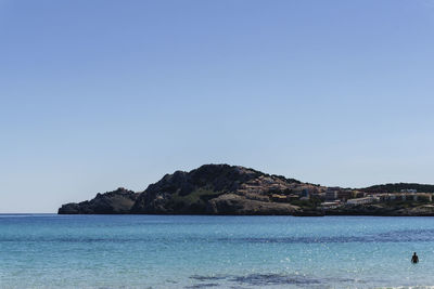 Majorca island against clear sky