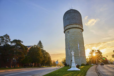 Low angle view of building against sky