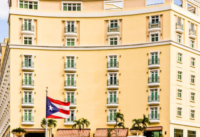 Low angle view of buildings in city