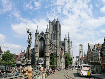 Panoramic view of cathedral against sky in city