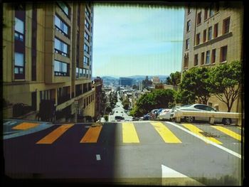 City street against sky