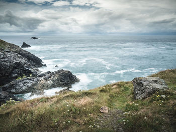 Scenic view of sea against sky