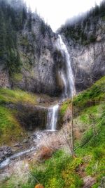 River flowing through rocks